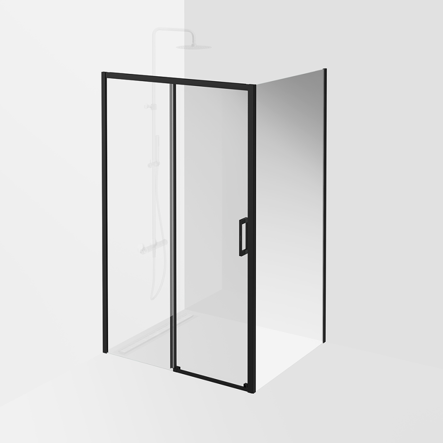 Kerama Marazzi Vetro душевая дверь 120х195 VE.120.SD.BLK.M