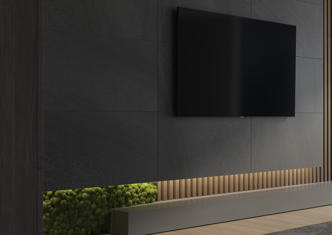 Керамогранит Cersanit Cambio темно-серый ректификат 60x120 A17428