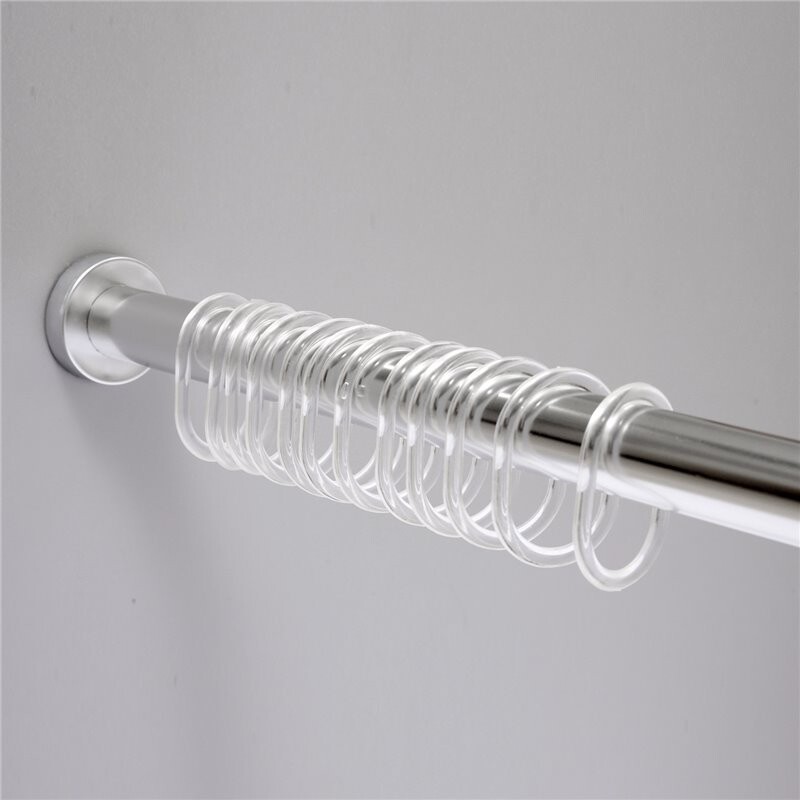 WasserKRAFT Dinkel SC-461120 карниз для ванной серебристый 110-200 см