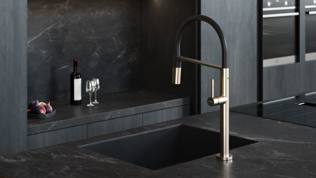 Смеситель для кухни Boheme Kitchen Uno Nikel Brush 114-NB