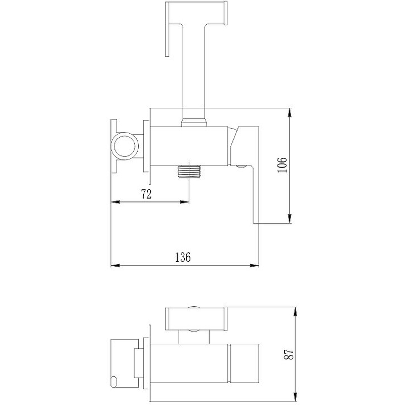 Haiba HB5512 Гигиенический душ