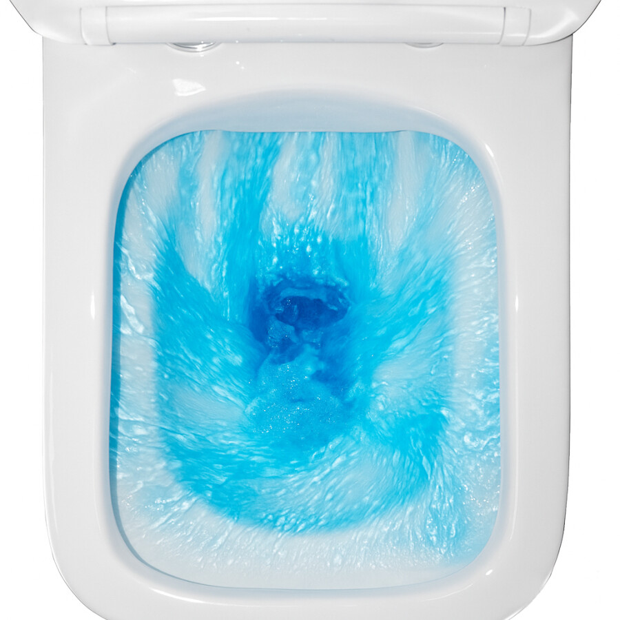 Унитаз-компакт Azario Kashmir 340х650х770 напольный, безободковый, в комплекте с быстросъемным сиденьем микролифт AZ-9143S