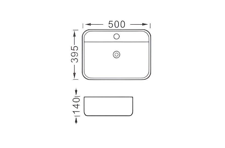 Aquatek Вега раковина накладная 50 см AQ5506-MB