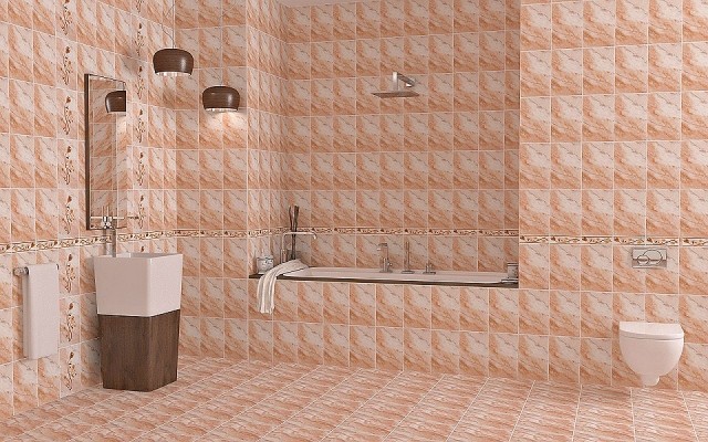 Газкерамика Оникс 20х5см бордюр настенный медный глянцевый