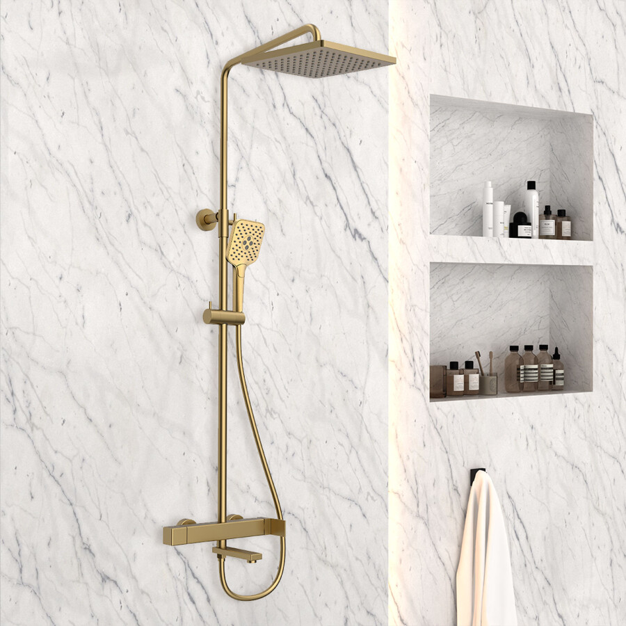 Vincea Cube душевая стойка золото VSFS-1C1BG