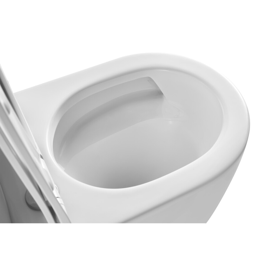 Унитаз напольный Azario LUMA TORNADO FLUSHING безободковый в комплекте с бачком и сиденьем микролифт, дюропласт. 595*360*820 мм AZ-1253ST