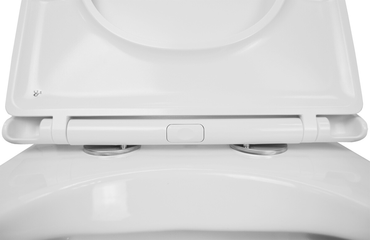 Унитаз подвесной Azario MONEO 355х515х365 безободковый, слив "Торнадо", в комплекте с быстросъемным сидением микролифт AZ-0062 UQ1