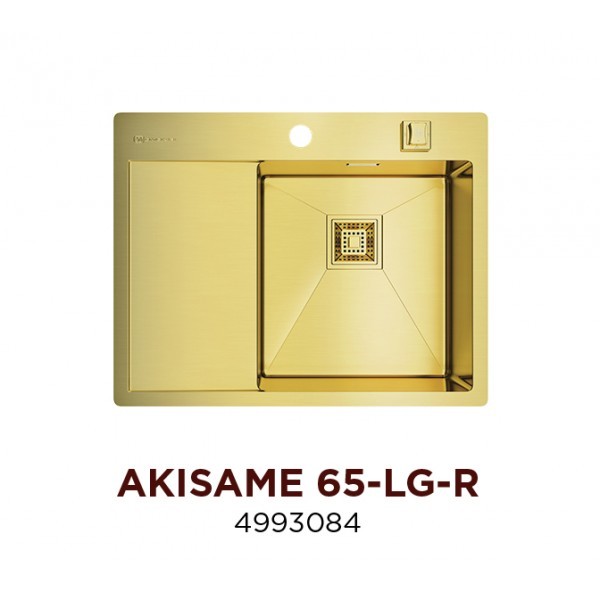Omoikiri Akisame 65-IN 4973059 кухонная мойка нержавеющая сталь R/L 65х51 см