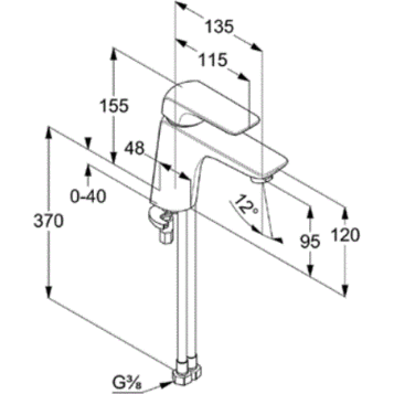 Kludi Ameo смеситель для раковины 410260575