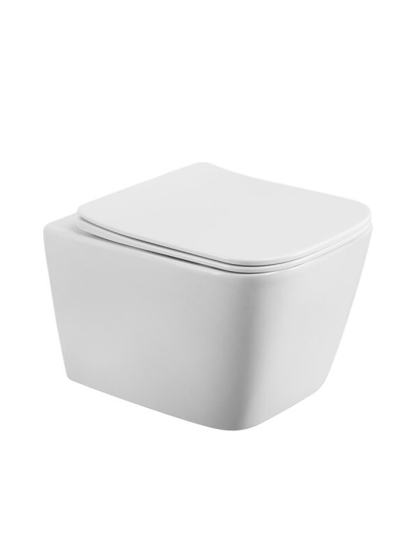 BelBagno KRAFT-TOR Унитаз подвесной безободковый с сиденьем и смывом TORNADO BB7106CH-TOR/SC