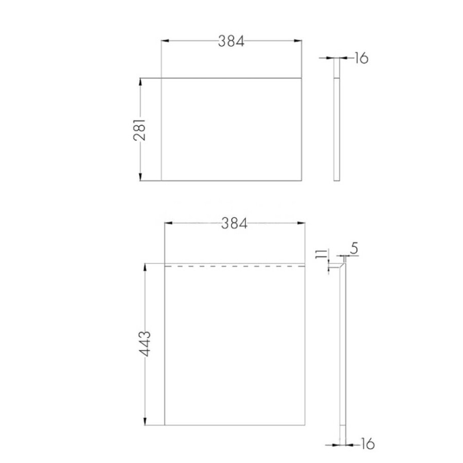 Фасады к тумбе Aquaton Лондри 40 Белый 1A274901LH010