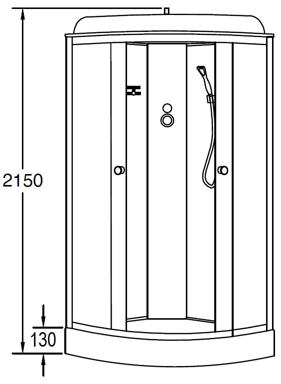 Loranto CS-6691 F Душевой бокс 90*90*215