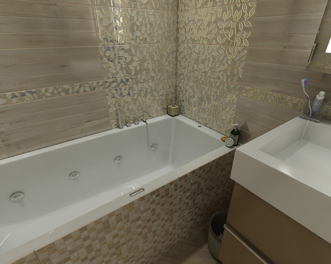 AltaCera Felicity Groundy декор 3 настенный 20х60 см