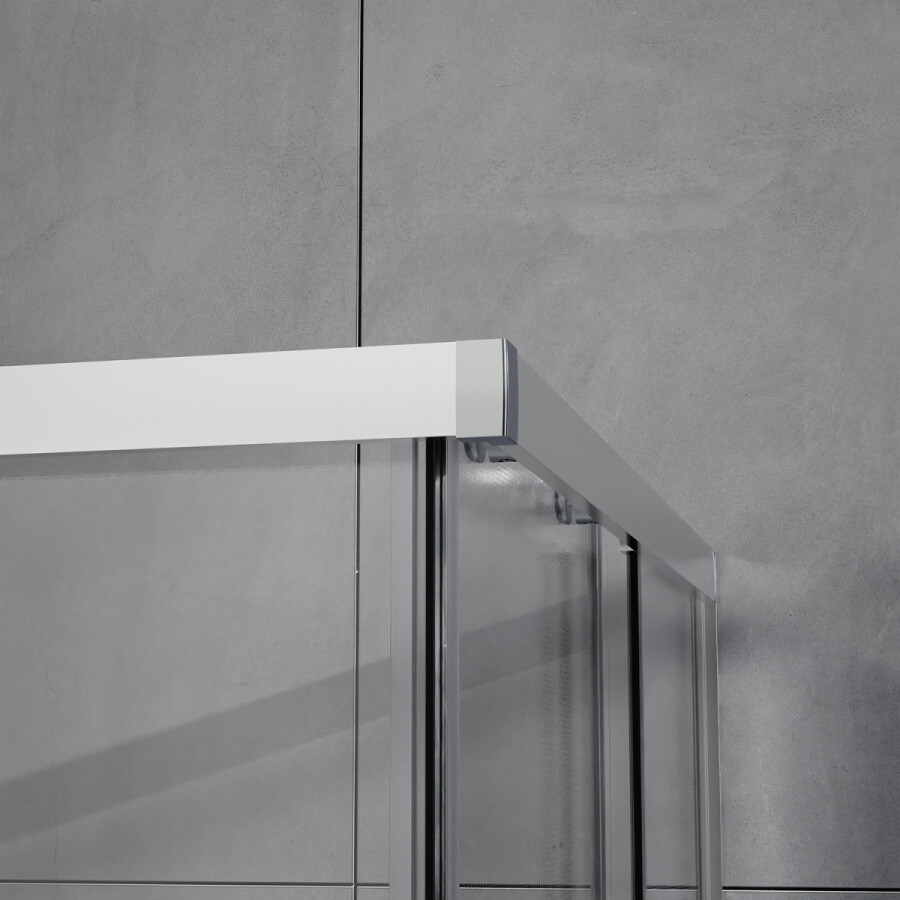 Душевое ограждение Azario Vienna 900х900х1950 прозрачное стекло 6 мм, профиль графит матовый AZ-R36-90-MGR-CL