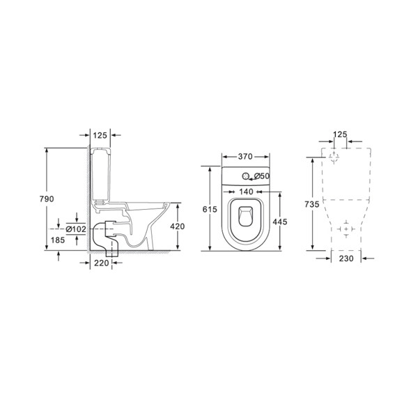 Delice Beatrice Compact унитаз напольный