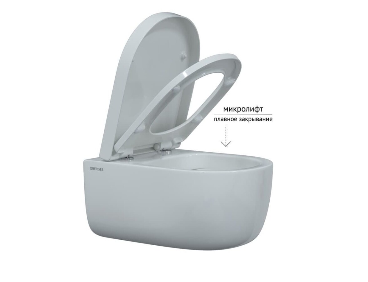 Berges Wasserhaus Ego XL Rimless 082124 унитаз подвесной