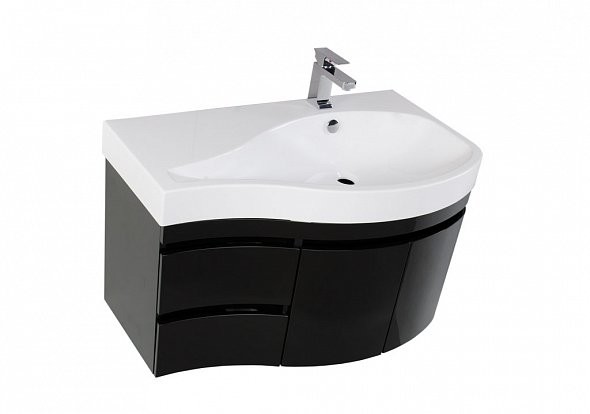 Aquanet Сопрано 95 тумба с раковиной 00213004 подвесная, правая