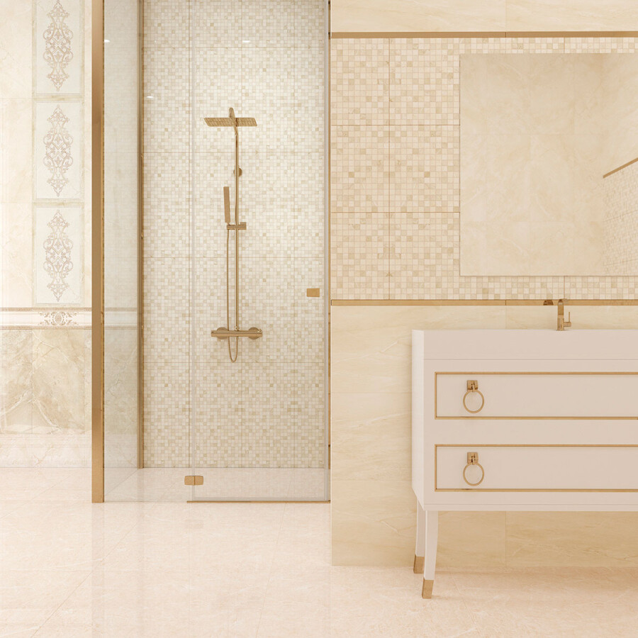 Плитка настенная 483 Eurotile Rimini Карандаш 3,5x30
