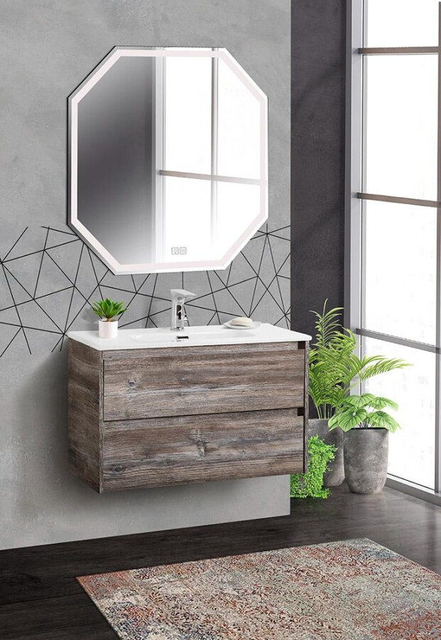 BelBagno Kraft 39-80 см тумба с раковиной KRAFT 39-800/390-2C-SO-PP подвесная