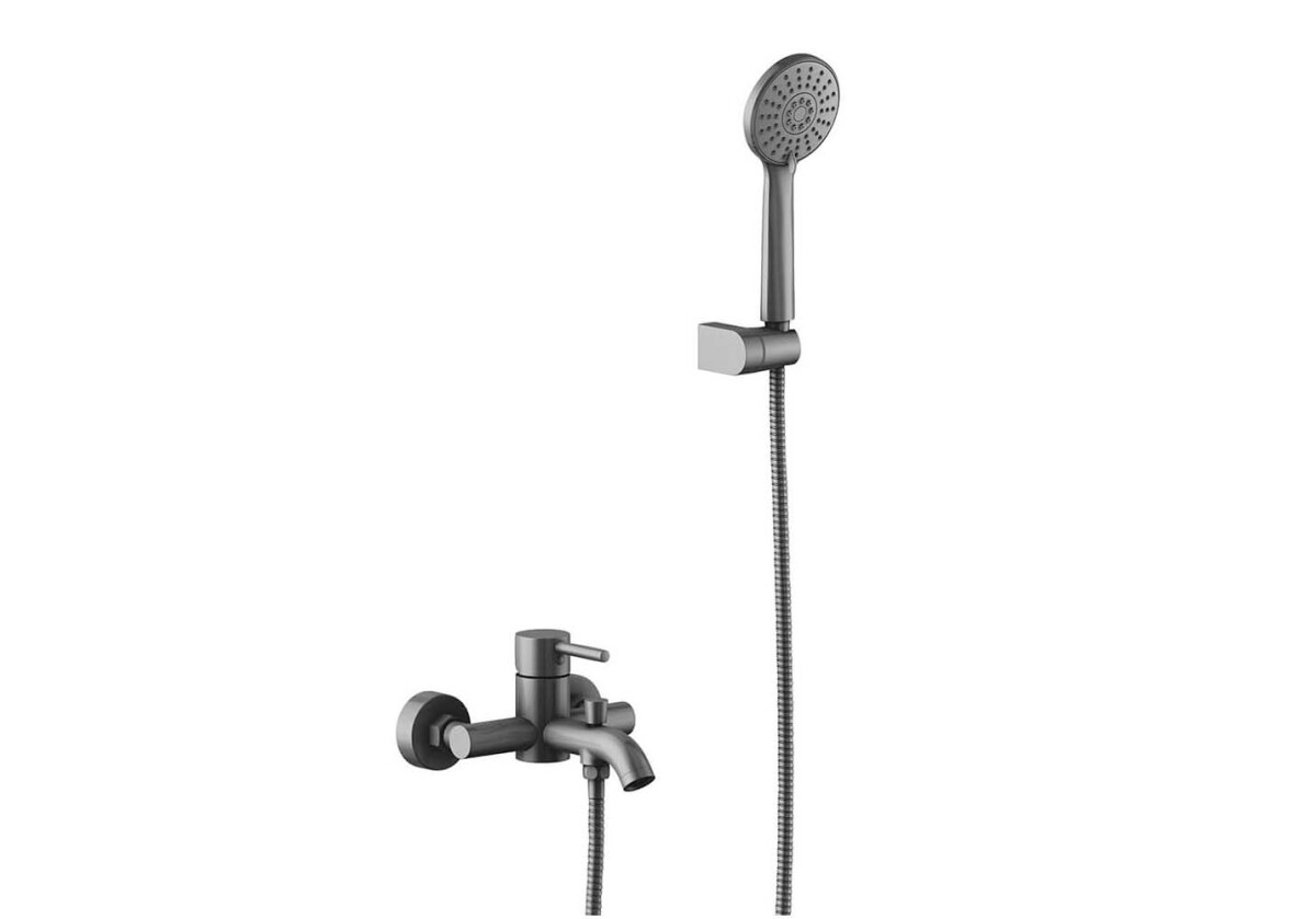 Aquatek Европа AQ1349BGM Смеситель для ванны с душевым набором Оружейная сталь