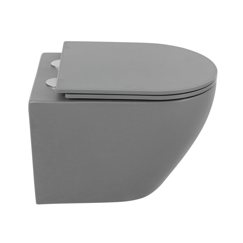 BelBagno Colorato унитаз подвесной безободковый серый BB062CHR-GR