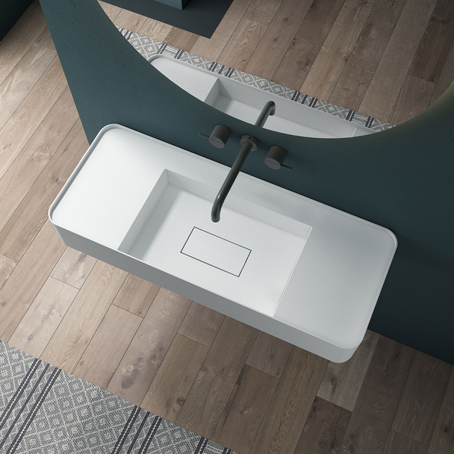 Vincea Solid Surface раковина 100х40 см подвесная VWB-6S380MW