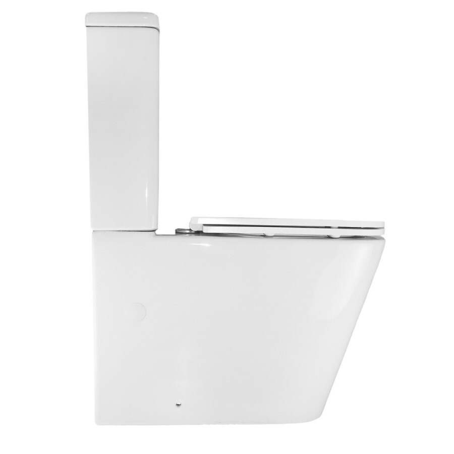 Унитаз-компакт Azario SAVIA 370х640х810 напольный, безободковый, система смыва Rimless, с быстросъемным сиденьем "Микролифт" AZ-8303D-s