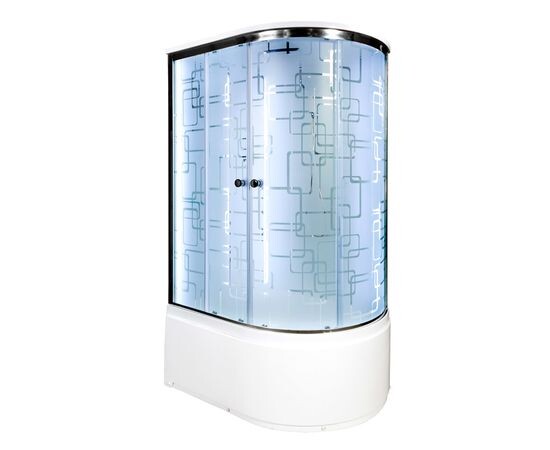 Deto душевая кабина 110х80 EM4511LLED с подсветкой левая