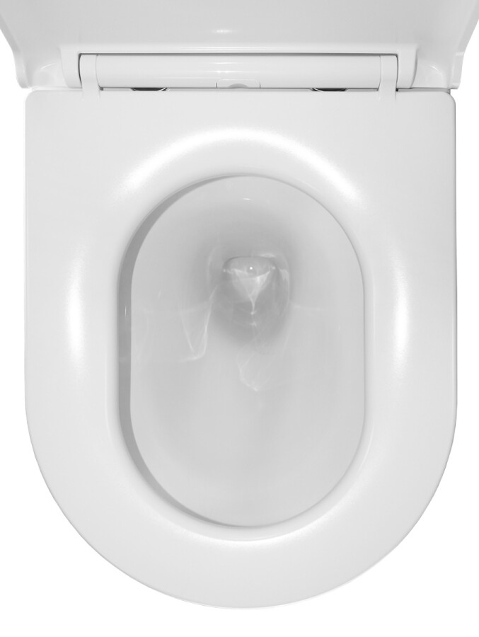 Унитаз-компакт Azario Margo 390х670х880 безободковый, слив Торнадо, с быстросъемным сиденьем микролифт AZ-2125-UQ1