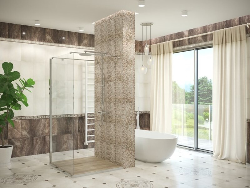 Плитка керамическая Евро-Керамика 9 DL 0145 TG Декор Дельма коричневая 27x40