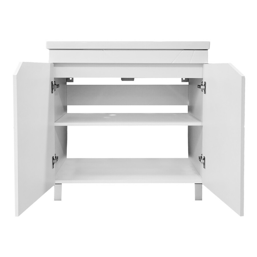 Комплект Тумба Loranto Оптимум 80 800х470х825 напольная, с раковиной Monte NEO 80, белый CS00106208