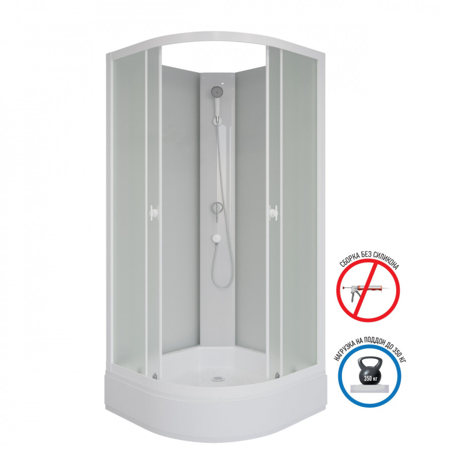 Niagara Promo Душевая кабина Без крыши 90x90 P90/26/MT/BK