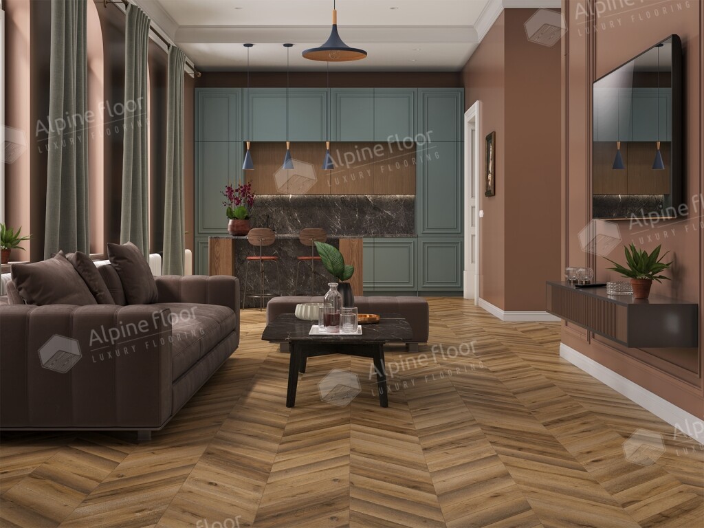 Ламинат Alpine Floor Chevron Art LF109-04, 550*112*12mm