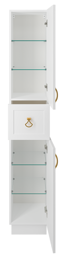 Misty Амбра шкаф-пенал 35 см правый П-Амб050-011П