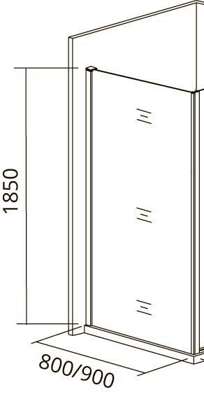 Bas Pandora SP-90-T-CH боковая панель 90*185 ПД00047
