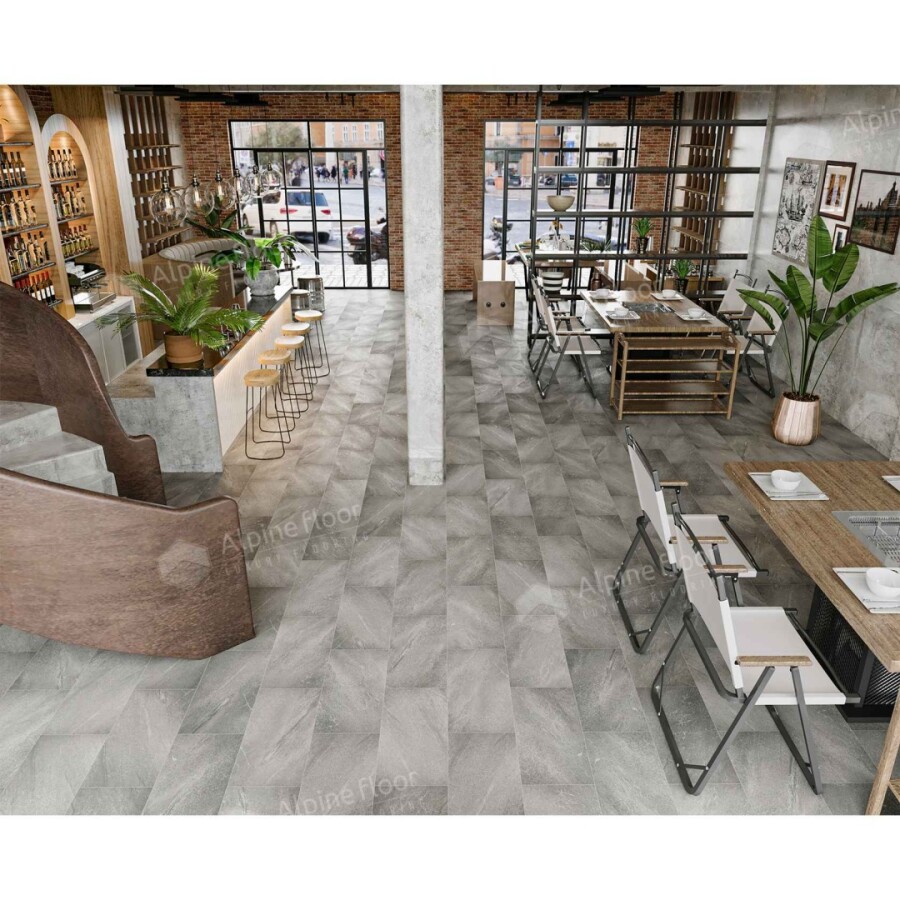 Alpine Floor Light Stone Кварцвиниловая плитка LVT Авенгтон ECO 15-18 608 х 303 х 2.5 mm