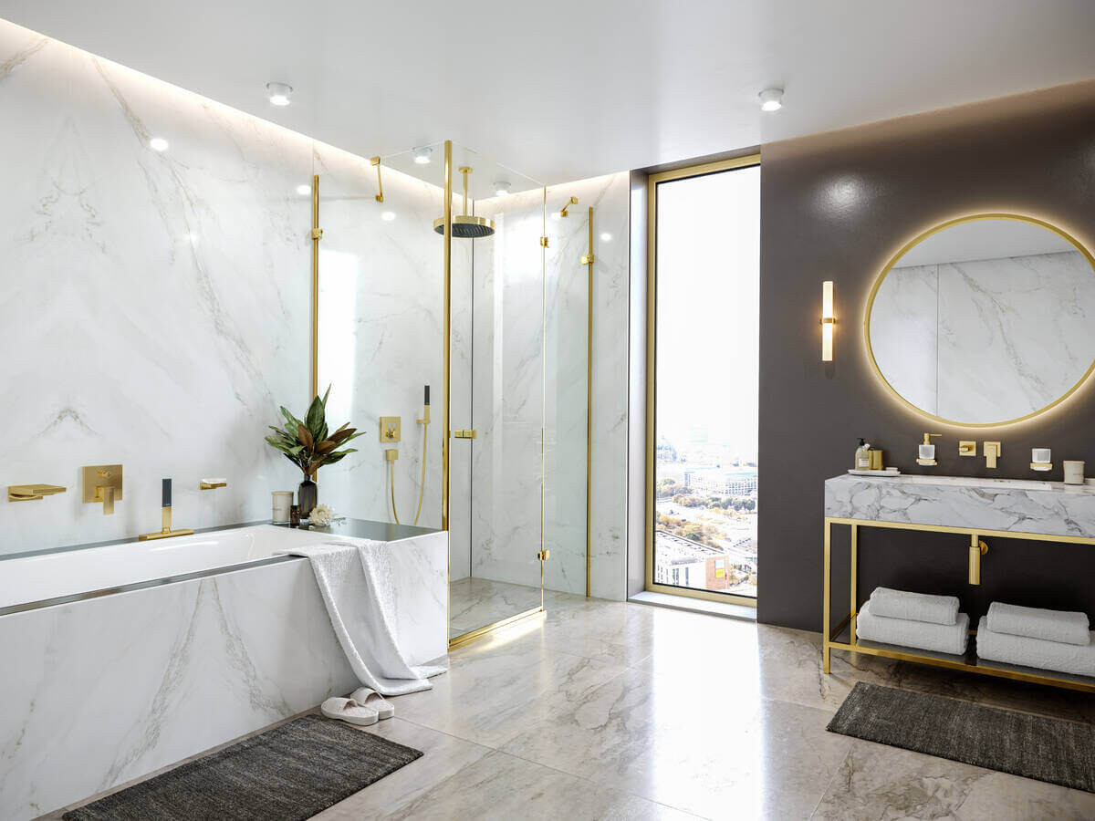 Hansgrohe Rainfinity Верхний душ 360 1jet бронза 26231140