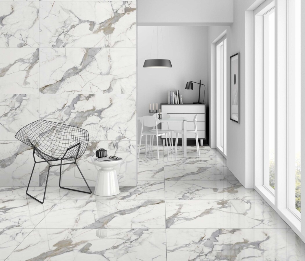 Керамогранит 7930138702534 Eurotile Vienna Calcutta Glossy 60x120
