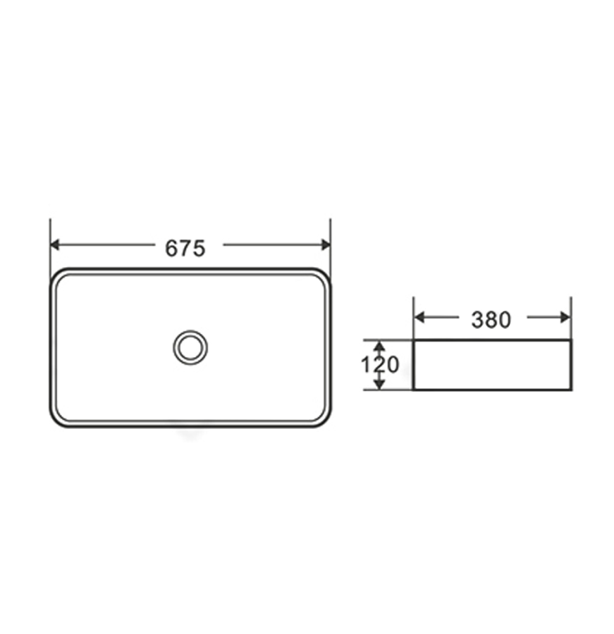 Point Омега раковина накладная 68 см PN43904