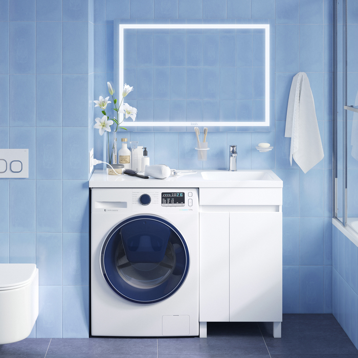 Iddis Optima Home тумба 110 см с раковиной правая для стиральной машины OPH11RDi95K