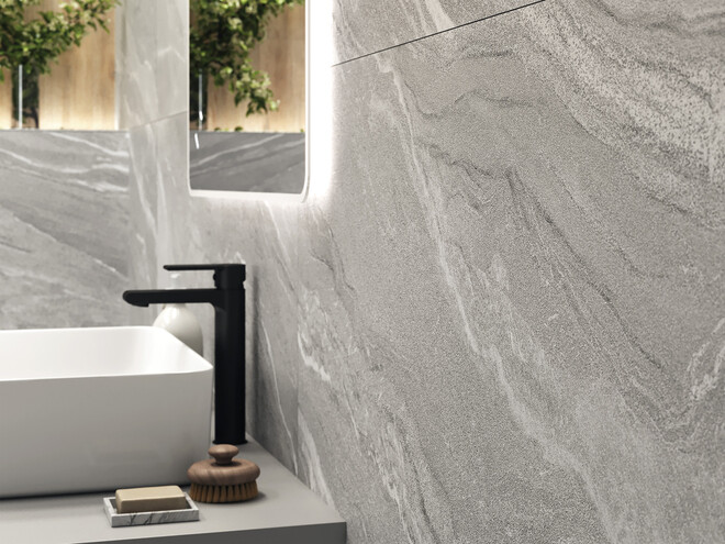 Керамогранит Cersanit Manzolino серый ректификат 60x120 A17440