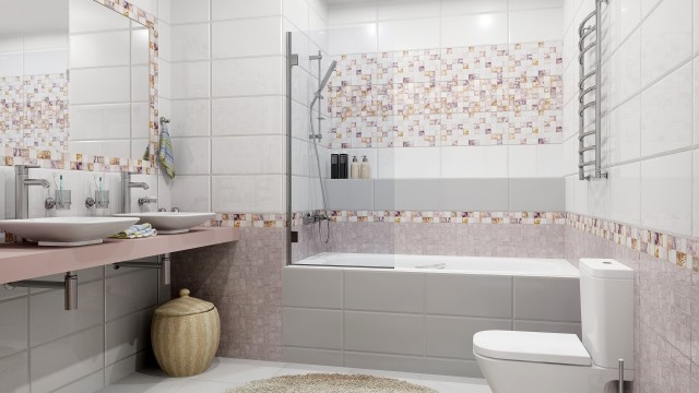 Уралкерамика Asti 25х50 см декор настенный мозайка