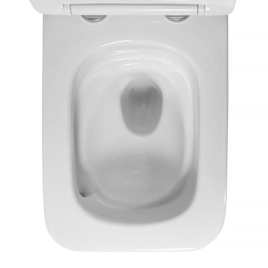 Унитаз подвесной Azario Indor Торнадо, с сиденьем микролифт/дюропласт 520*360*360 AZ-9004WT