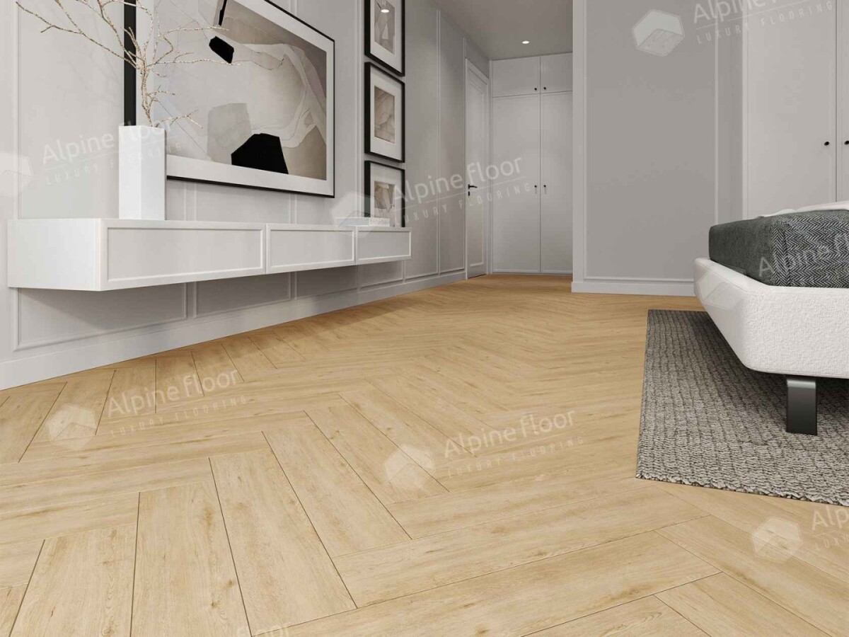 Alpine Floor Parqet LVT Кварцвиниловая плитка Дуб Лесат ECO 16-26 590 х 118 х 2.5 mm