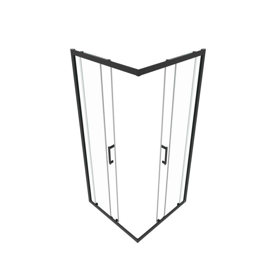 Triton-Pro Душевая ширма Fix 90×90 черная