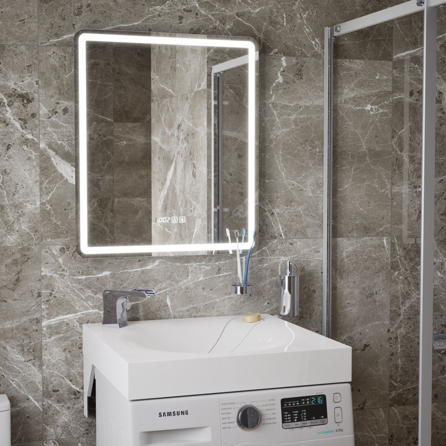 Mirsant Anna 60 раковина из литьевого мрамора над стиральной машиной УТ000101254