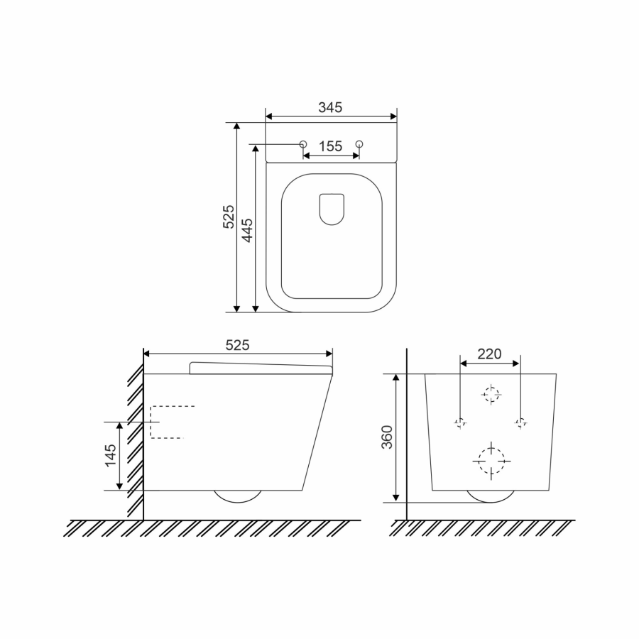 Инсталляция Geberit Duofix Delta 458.149.21.1 с клавишей и унитазом Sole УТ000090588