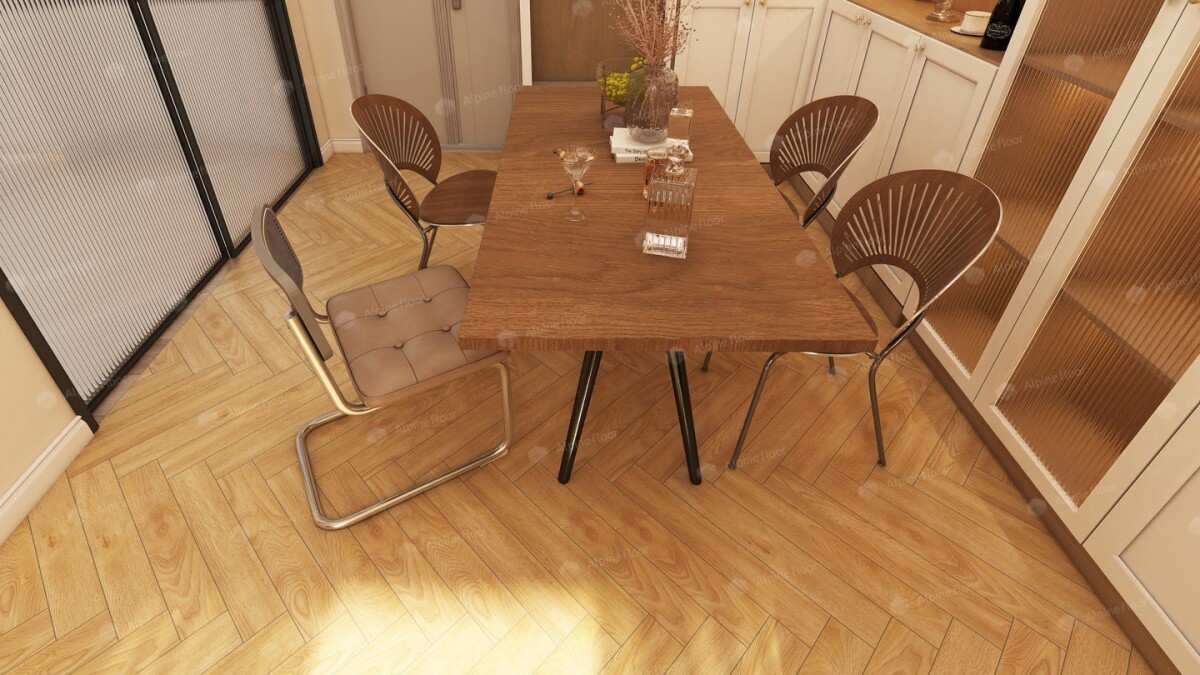 Ламинат Alpine Floor Herringbone 12, LF105-6A Дуб Пьемонт 600 х 100 х 12 mm