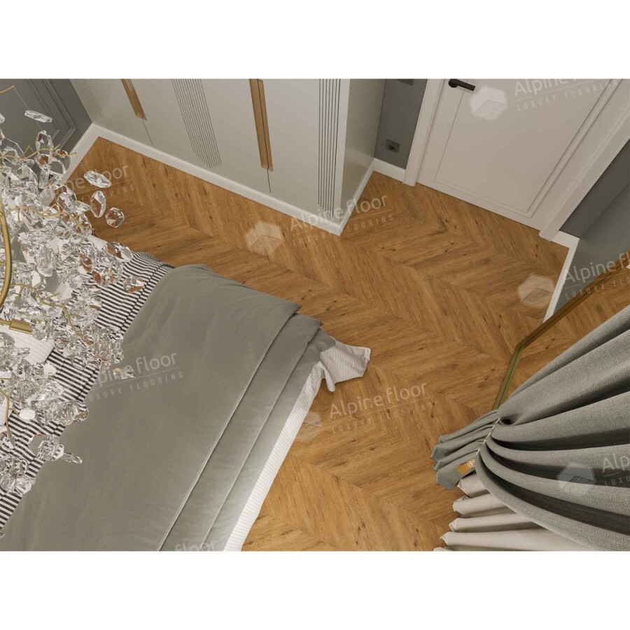Alpine Floor Chevron Alpine SPC ламинат Tesoro ЕСО 18-16 600х127х5 mm