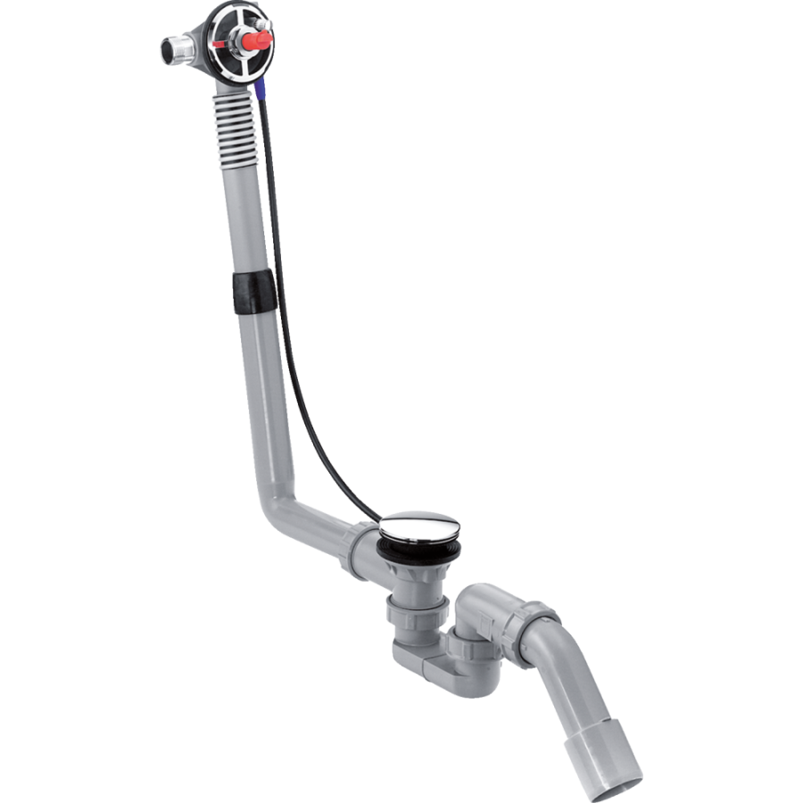 Hansgrohe 58117140S Set HG Exafill S излив на ванну с набором для слива и перелива (58117140+58115180) шлифованная бронза